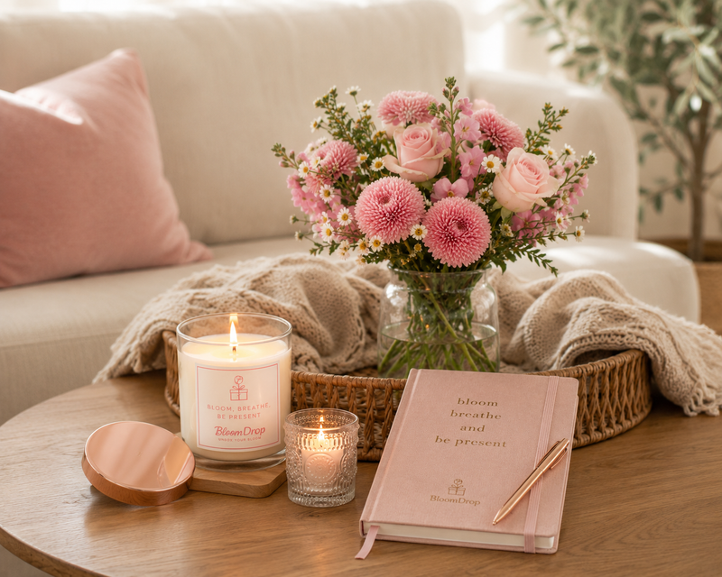Bloom & Breathe Gift Set by The Bloom Drop, hand-tied in Miami