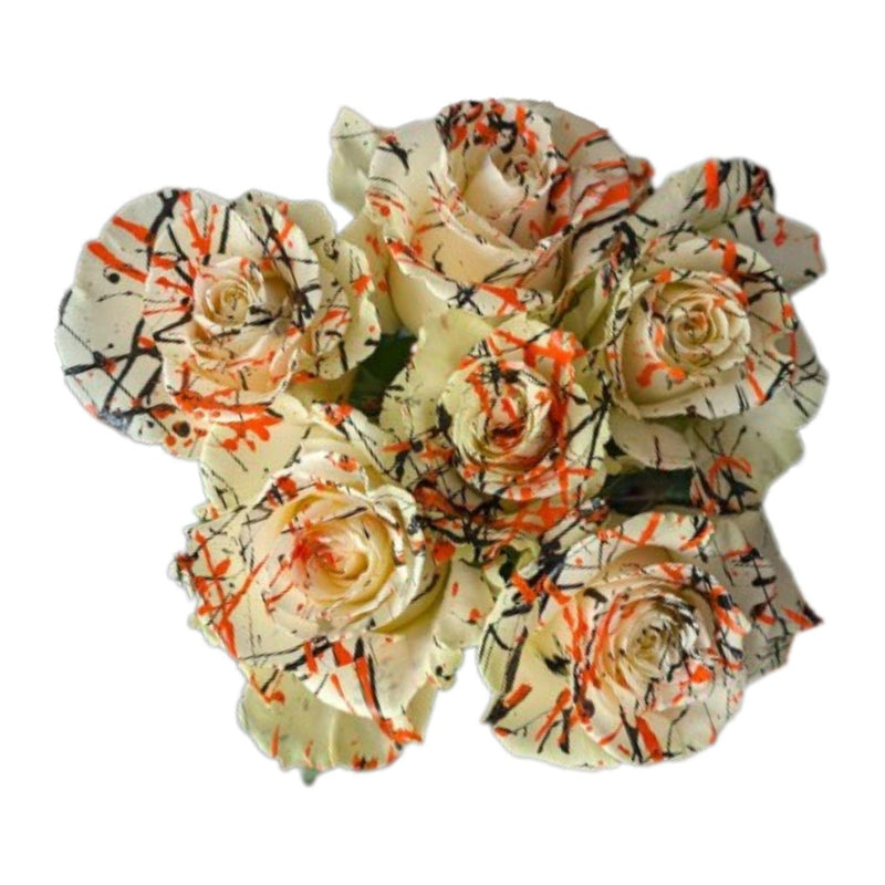 Spooky Clown Halloween tinted roses, 25 stems