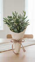 Olive leaf and eucalyptus arrangement