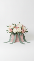 Flower Box In Blush Velvet