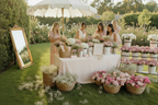 Close-up of Flower bar events showing petal detail