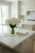 White Cloud Garden Roses hand-tied by The Bloom Drop, Miami