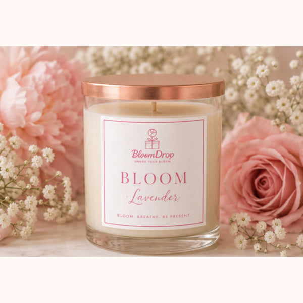 Bloom candle — lavender — The Bloom Drop