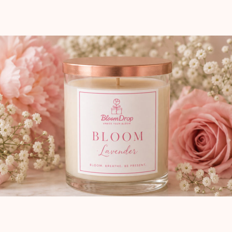 Bloom candle — lavender — The Bloom Drop
