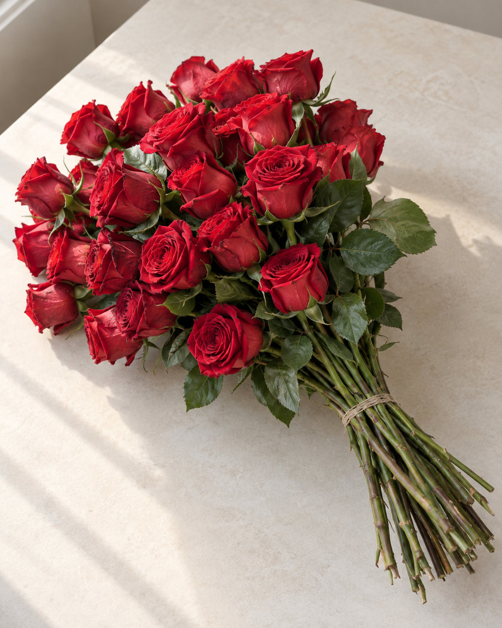 The Classy Reds — hand-gathered bouquet, The Bloom Drop