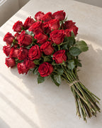 The Classy Reds — hand-gathered bouquet, The Bloom Drop