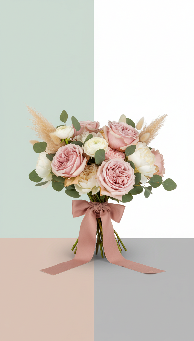 Hand-tied Bouquet With Garden Roses