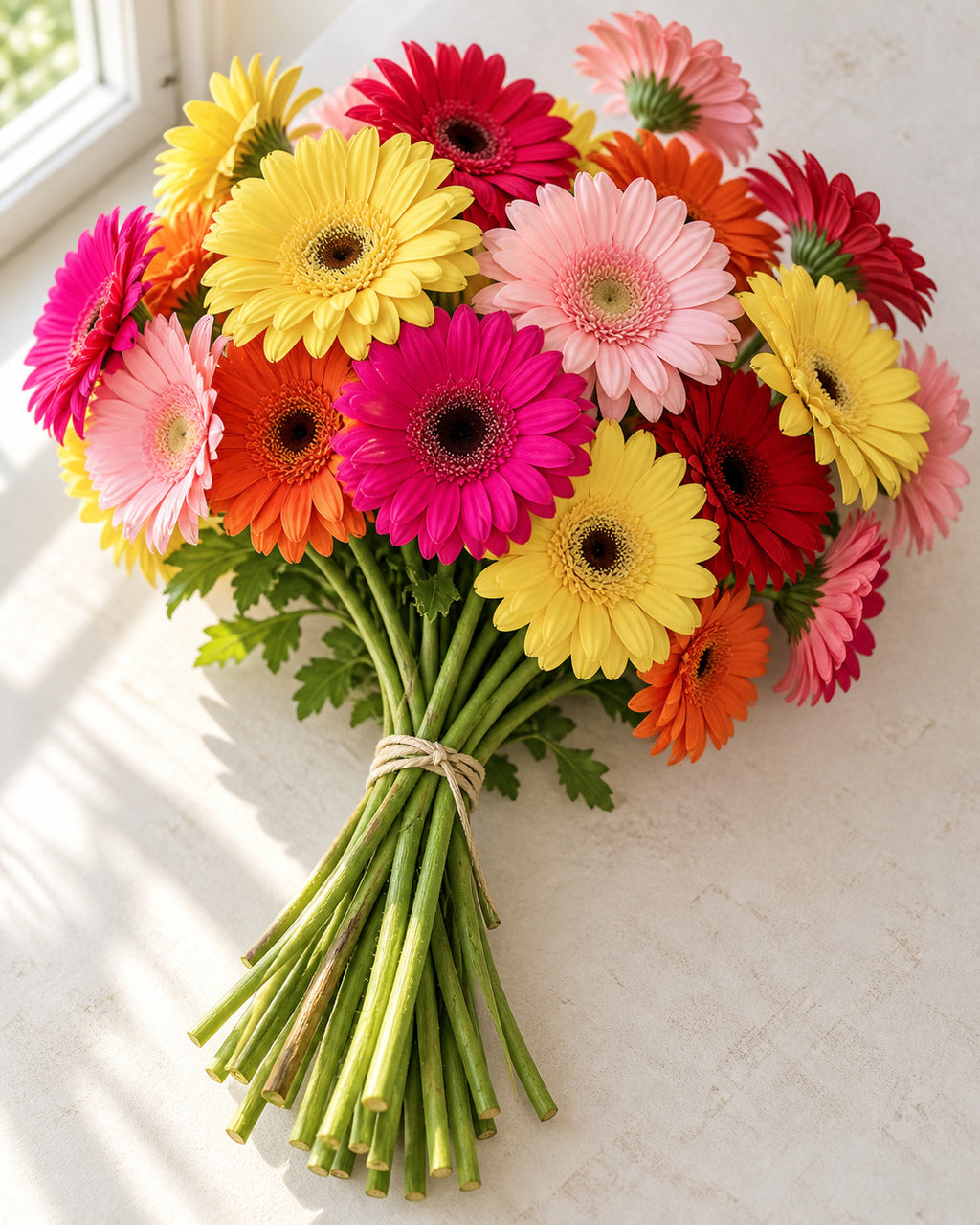 Gerberas — hand-gathered bouquet, The Bloom Drop