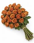 Honey fall tinted roses bouquet