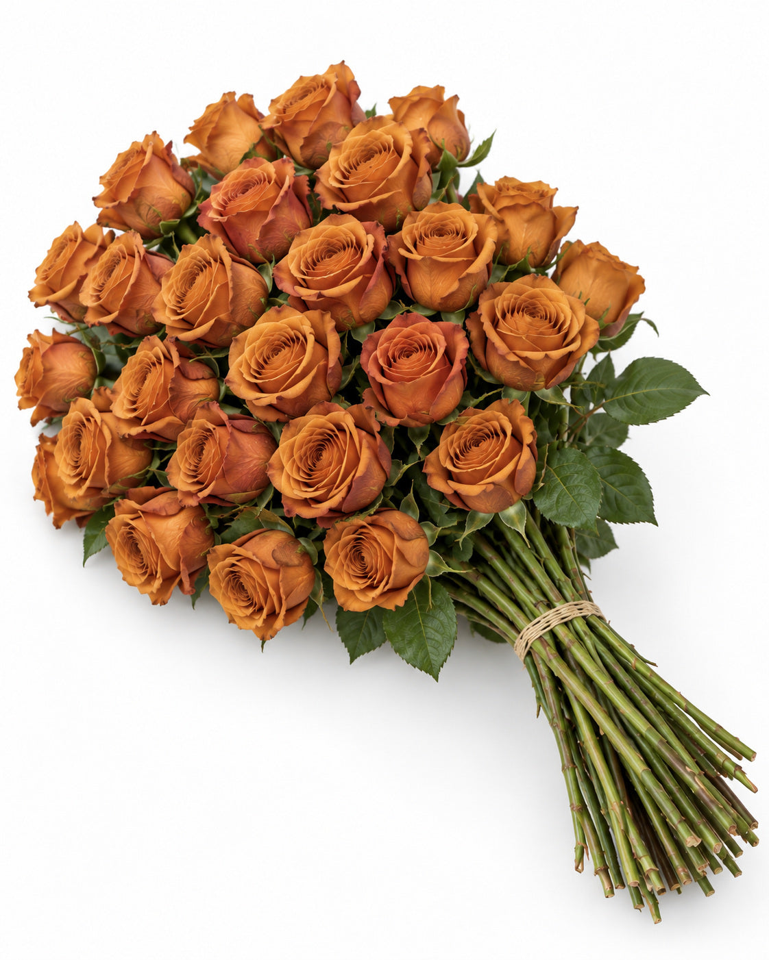 Honey fall tinted roses bouquet