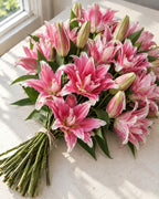 Pink — Oriental Lilies — Grower's Box of 60, The Bloom Drop