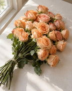The Peachy Bloom — hand-gathered bouquet, The Bloom Drop