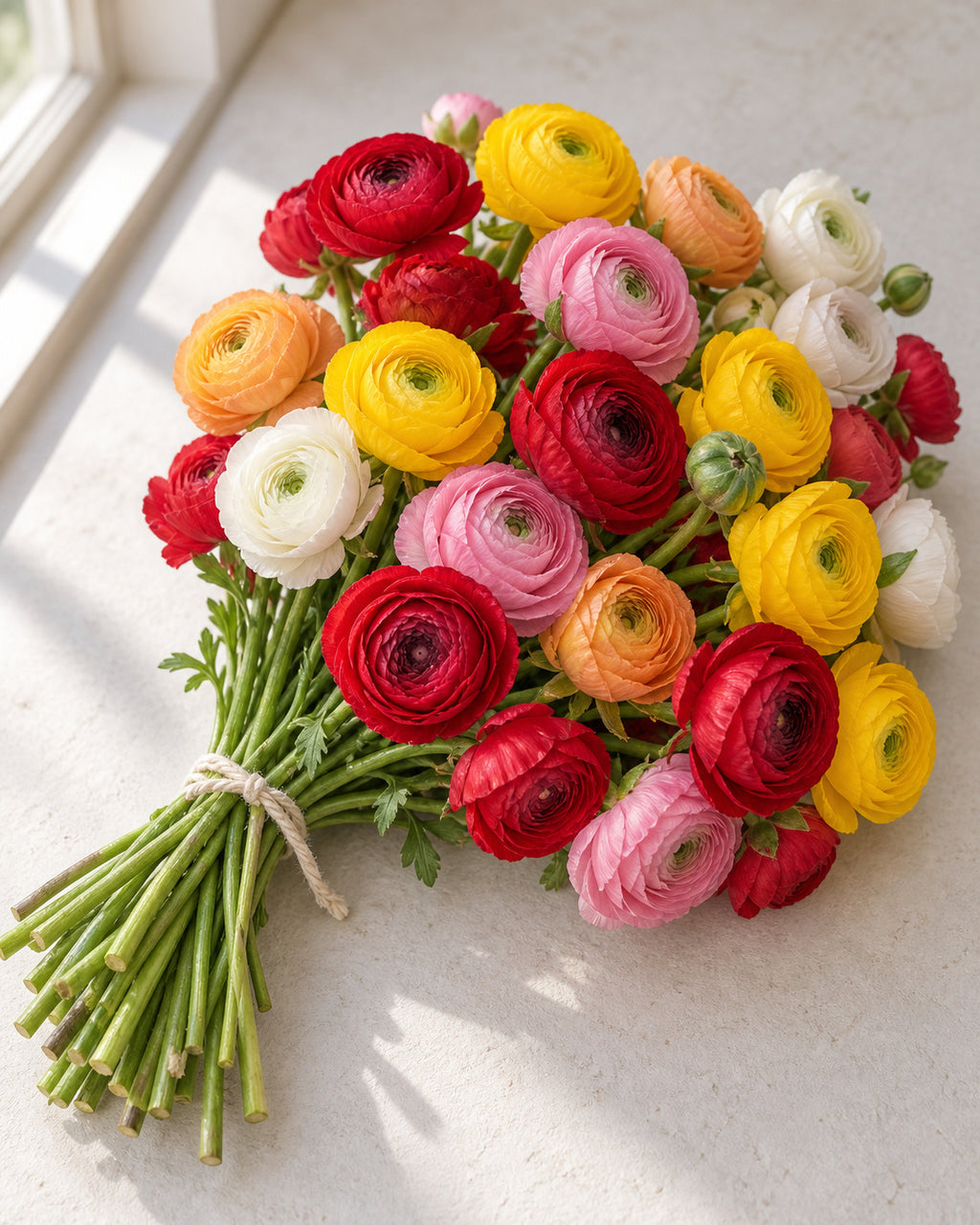 Ranunculus — Pack of 80 — hand-gathered bouquet, The Bloom Drop