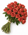 Terracotta fall tinted roses bouquet