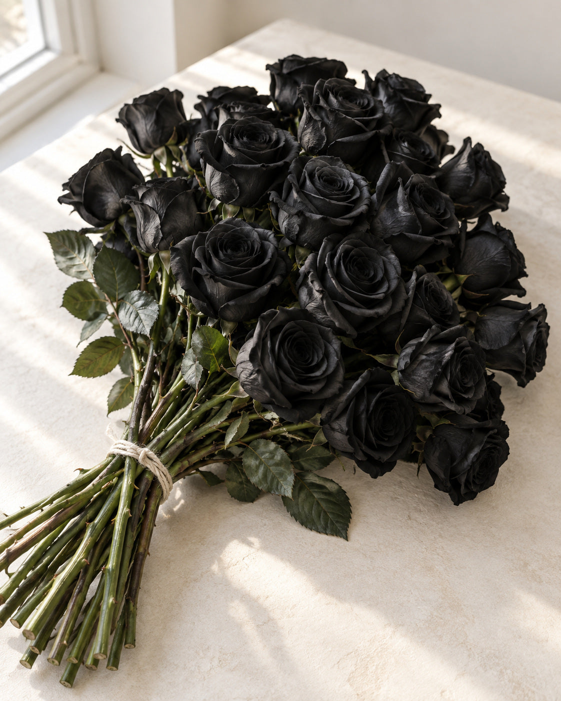 Tinted Black — hand-gathered bouquet, The Bloom Drop