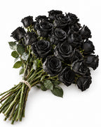Tinted Black — hand-gathered bouquet on white, The Bloom Drop